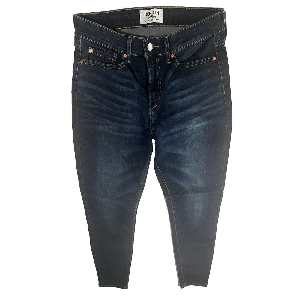 Levis Denizen High Rise Skinny Sz 28 Blue Dark Denim Normcore Preppy Streetwear